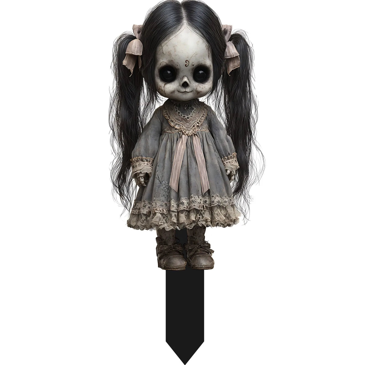 Halloween Yard Stakes Plastic Spooky Cartoon Garden Ornaments Fall 2025 Outdoor Courtyard Decor Simple Setup