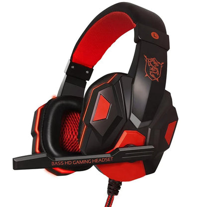 Gaming Headset Wired Noise Cancelling Microphone Flexible