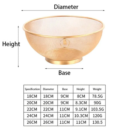 Colander Mesh Fine Mesh Strainer Kitchen Drain Basket For Rinsing Fruits And Rice Fall 2026 Kitchen Trend