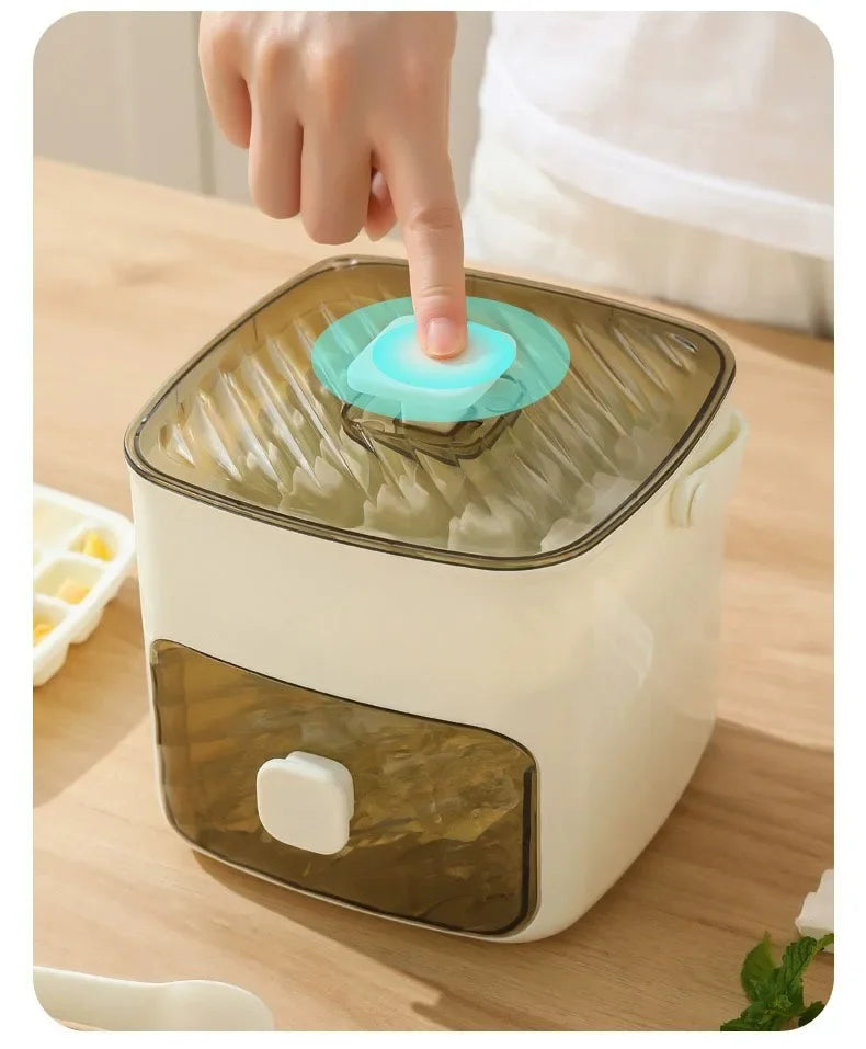 Eco-Friendly, Summer 2026 – 48-Grid Ice Cube Tray Reusable One-Touch Release Ice Maker