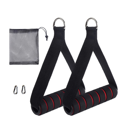 Duty Heavy D-Ring Metal Gym Handles - Fitness Equipment for Cable Machines & Resistance Bands
