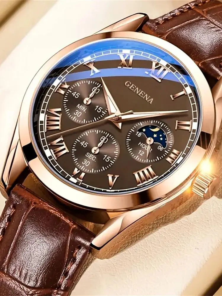 Watch Quartz Leather Strap Dress Casual Fall 2025 Business