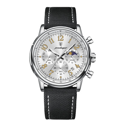 Military2025 Edition Chronograph Watch Nylon Strap Water-Resistant Fall