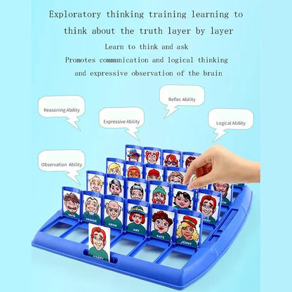 Guess Interactive Who Game for Kids - Parent-Child Logic Puzzle Card Game for Fun Friend Engagement