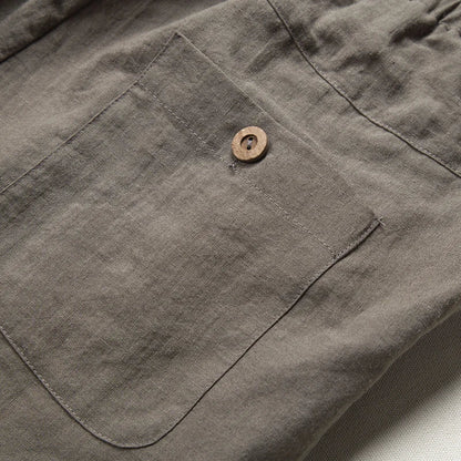 Linen Relaxed Pants for Men and Women, Breathable Flax Cotton Blend, Lightweight Casual and Formal Wear-3