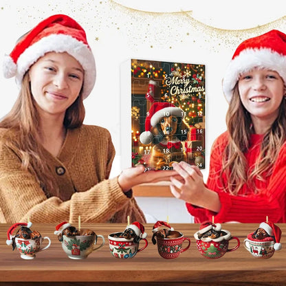 Day 24 Advent Calendar With Figure Ornaments
