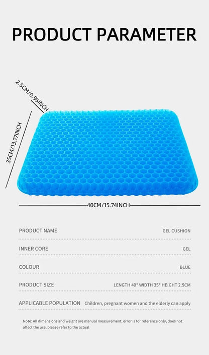 Pressure Relief for Tailbone Back Pain, Office Chair Wheelchair Car 2026 – Honeycomb Gel Seat Cushion
