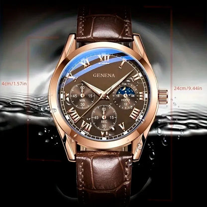 Watch Quartz Leather Strap Dress Casual Fall 2025 Business