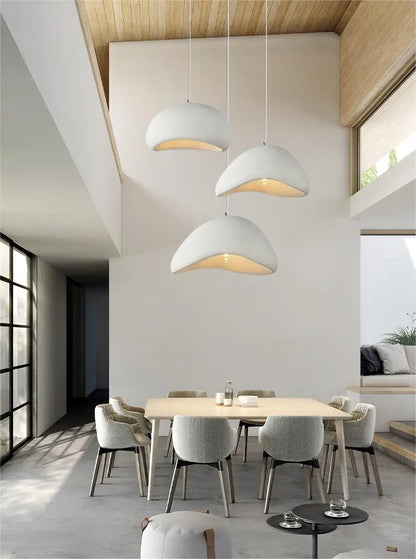 Japandi Pendant Ceiling Lamps Scandinavian Wabi Sabi LED Dining Room