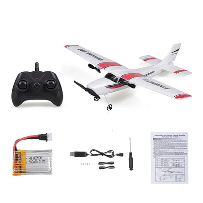 EPP Foam FX801 RC Plane - 2CH Remote Control Aircraft for Kids, Simple Assembly Toy Gift