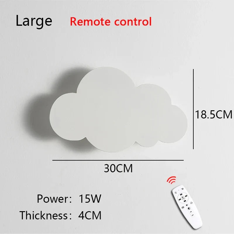 Wall Cloud Lamp Dimmable LED Nursery Light Remote Control Night Light Nursery Bedroom Decor Fall 2025 Cozy