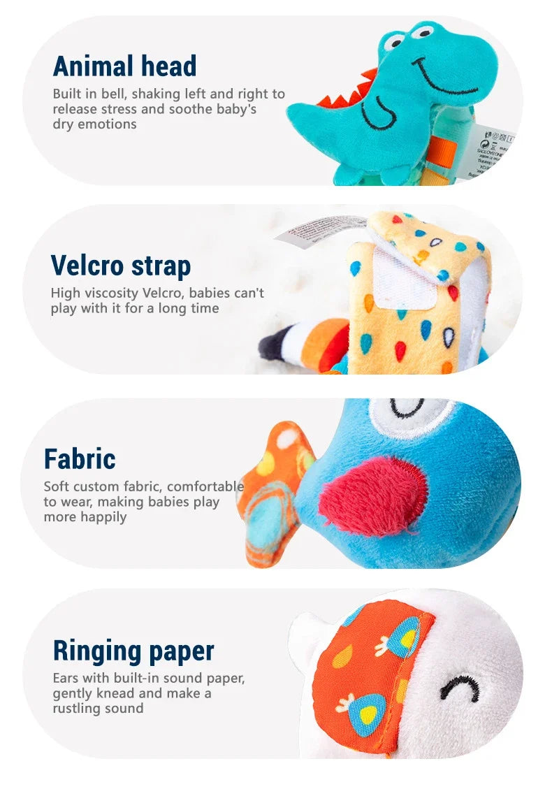 Baby Wrist Rattle Kit Newborn Sensory Toys Soothing Gift
