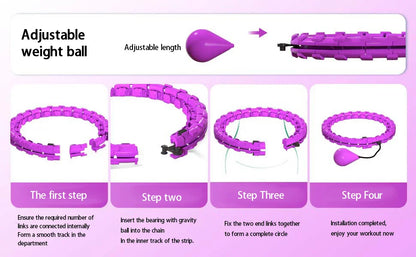 Waist Massager Weight Loss Cardio Training 2026 – Smart Flexible Fitness Hula Hoop 24-Section