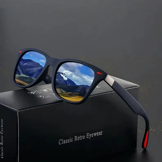 Square Vintage Sunglasses UV400 For Men Women Driving Fishing Eyewear