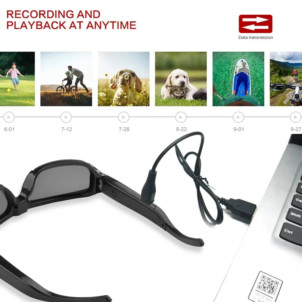 Glasses Mini Camera 1080P HD Wearable Sunglasses Video Recorder TikTok Viral Fall 2025 Hands Free Recording