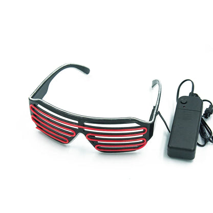 Glasses Glowing LED Luminous Neon Sunglasses for Christmas Party Prop