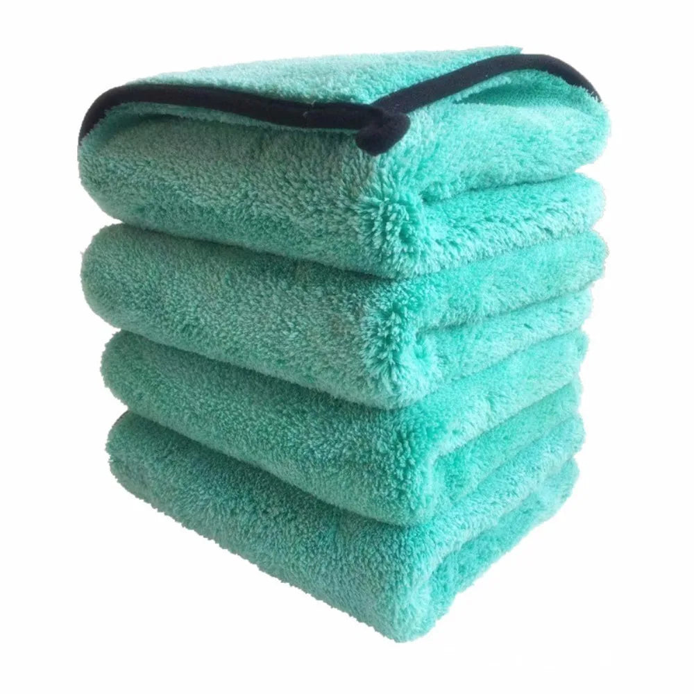 Microfiber2025 Edition Car Towel 38x38cm Deluxe Coral Fleece Ultra Absorbent Drying Cloth for Car Detailing TikTok Viral Fall