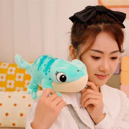 Chameleon Plush Pillow 30cm Cartoon Reptile Cozy Gift