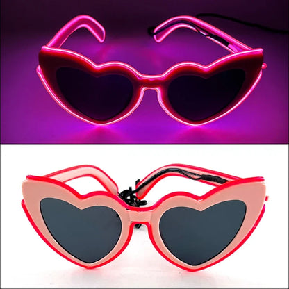 Party Neon Sunglasses Favors Light Up LED Glasses for Kids Adults