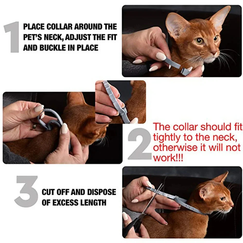 Organic Extract Pet Flea & Tick Repellent Collar Tag Dogs Cats All Seasons Safe Wearable