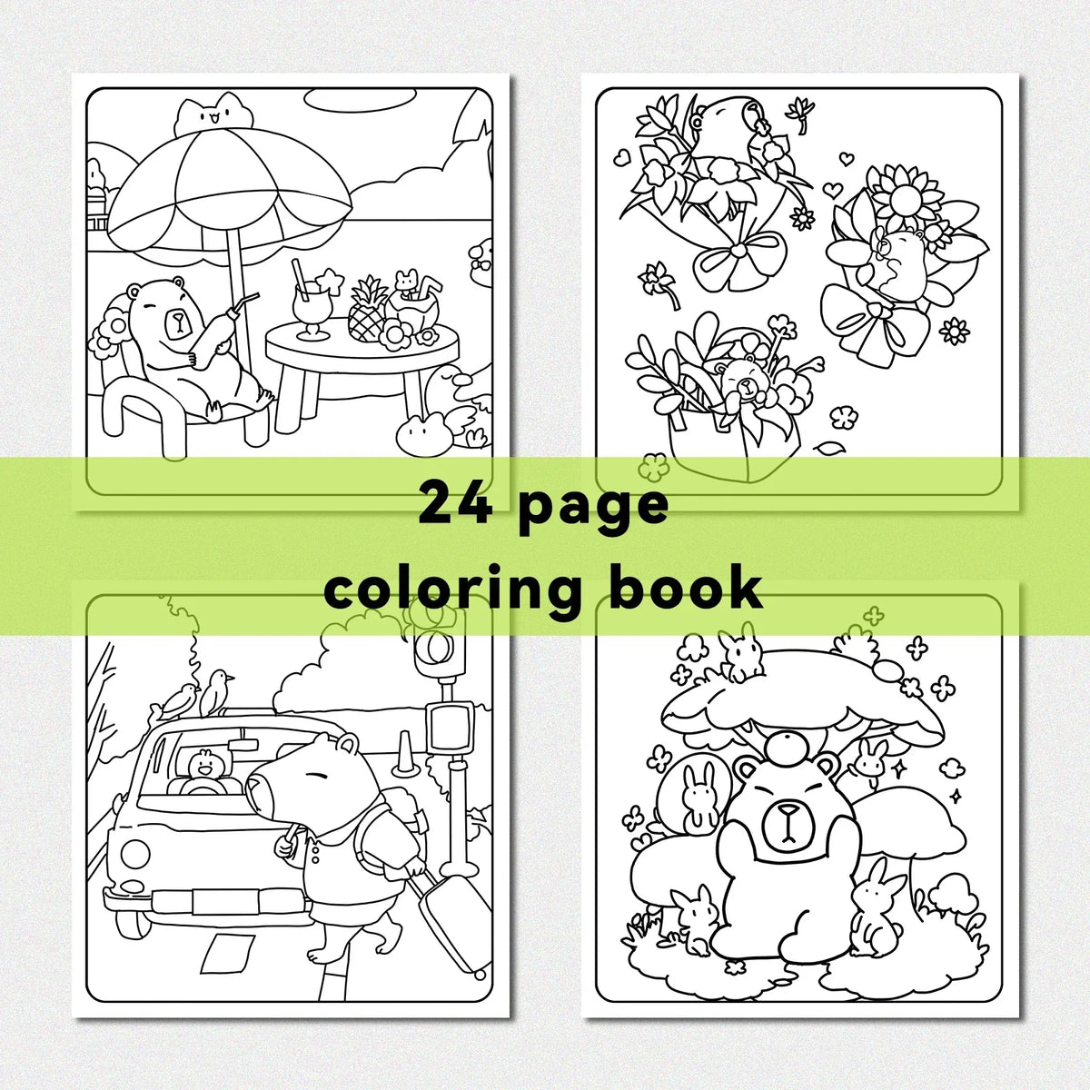 Coloring Book For Adults With Cute Patterns And Simple Drawings Fall 2025 Gift Idea