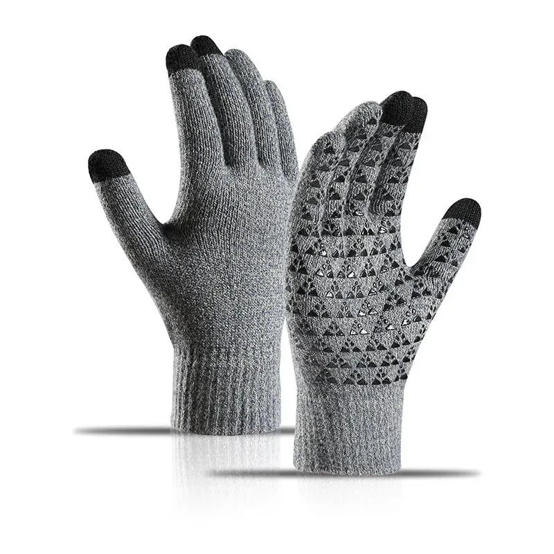 Gloves Winter Thermal Knit Touchscreen Outdoor Running Cycling Driving 2026 Winter Essentials Gift