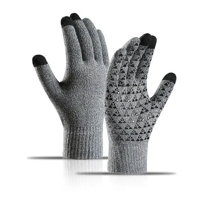 Gloves Winter Thermal Knit Touchscreen Outdoor Running Cycling Driving 2026 Winter Essentials Gift