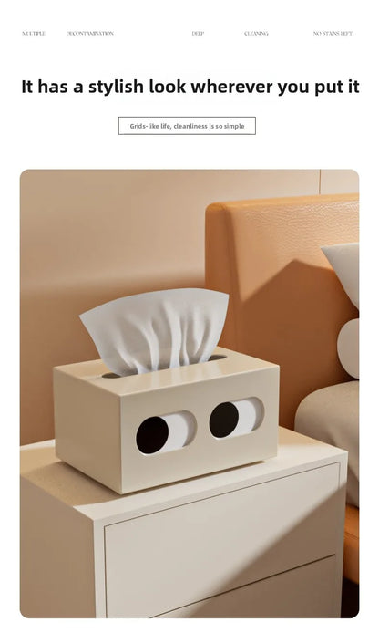 Contemporary Paper Storage Box For Table Decor, Summer 2026 Gift Idea – Tissue Box Red Organizer