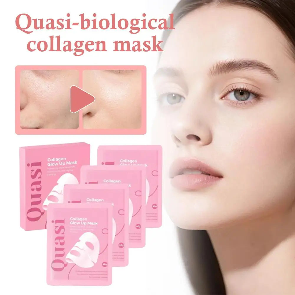 Hydrogel Collagen Mask Korean Sleeping Sheet Mask Deep Hydration Brightening Pore Minimizing Fall 2026 TikTok Viral