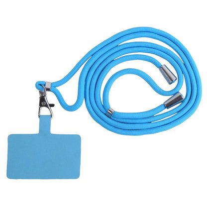 Flexible Detachable Phone Lanyard with Card Holder & Carabiner - 13 Colors, Nylon Strap Accessory