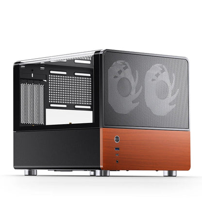 Mini ITX MicroATX PC Case Sea View Glass Travel-Friendly Gaming
