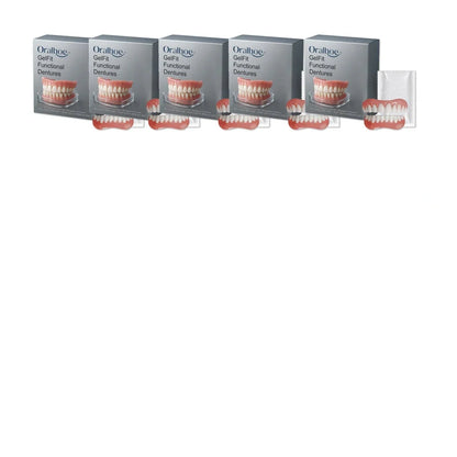 Safe, Simple Fit, Instant Smile Restoration 2026 – Plush Silicone Temporary Dentures Full Kit