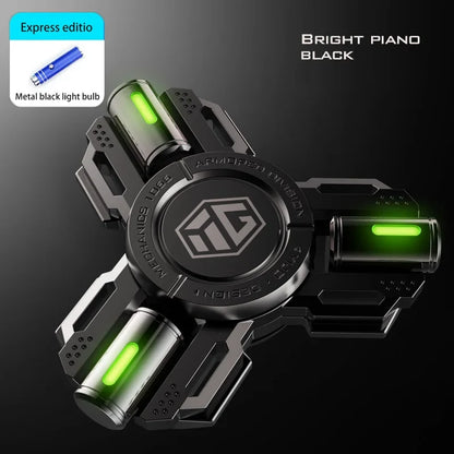 Fidget Glow Spinner Alloy EDC Long Spin Stress Relief
