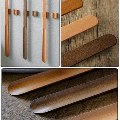 Shoehorn Wooden Magnetic 55cm Beech Long Handle Simple Wear