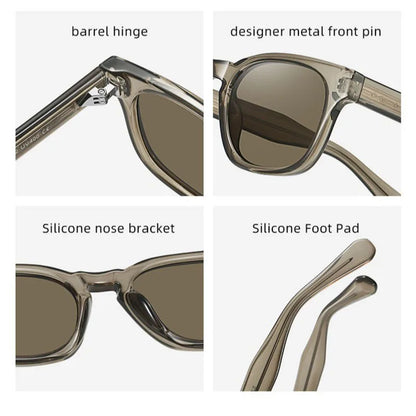 UV400 gradient lenses, vintage style, travel and beach – Retro square unisex sunglasses