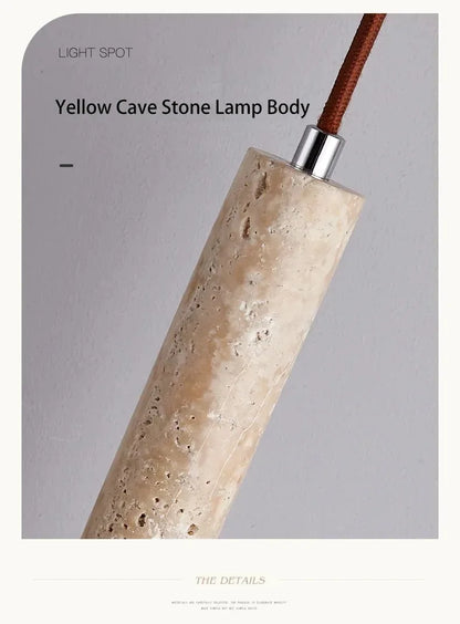 LED Japandi Pendant Lamp Wood Tube Japan Style Bedroom Light