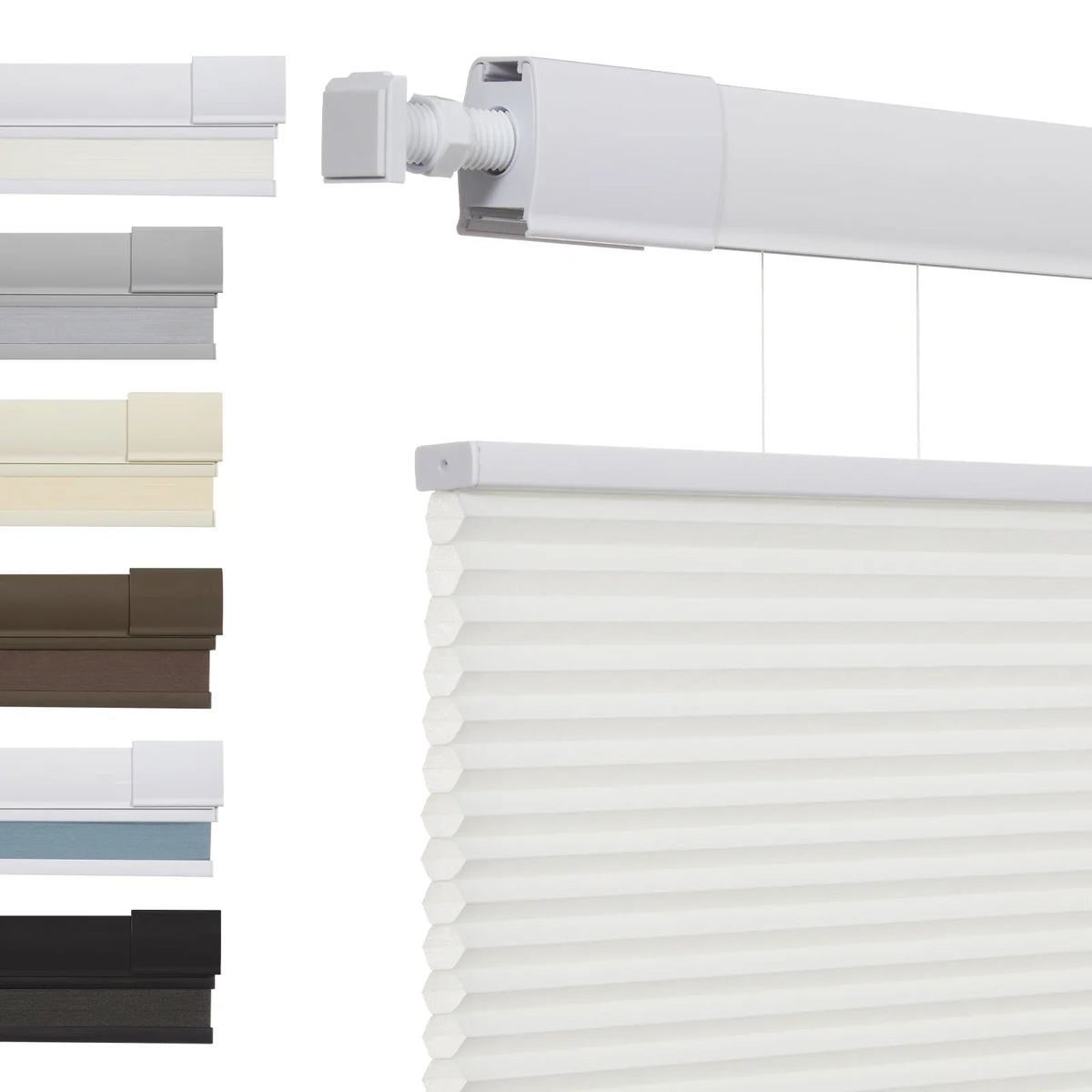 Drill No Honeycomb Blinds Cordless Thermal Insulated 1" Cell Fabric