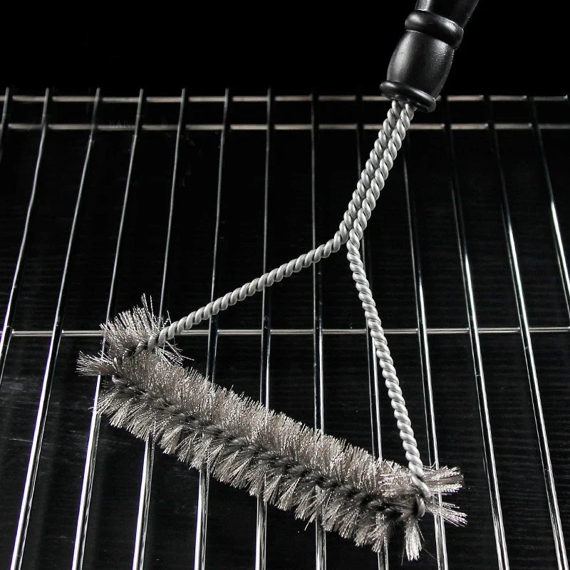 Kit of 2, 2026 – Stainless Steel BBQ Grill Brush Non-Stick Cleaning Device Heat Resistant