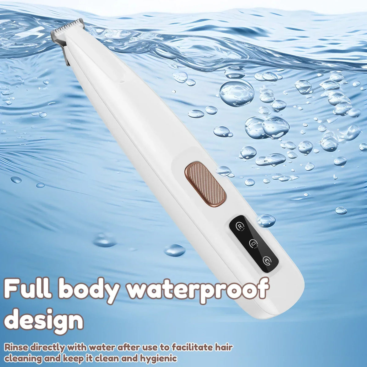 18mm Wide Blade LED Display Pet Grooming Clipper 2026 – Water-Resistant Dog Paw Trimmer with LED Light