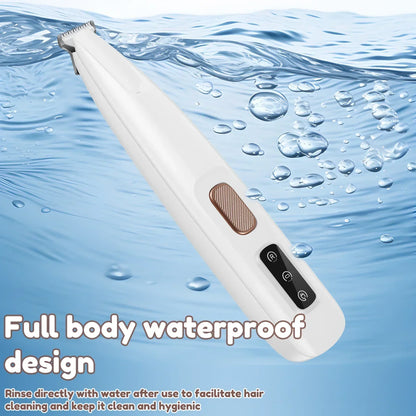 18mm Wide Blade LED Display Pet Grooming Clipper 2026 – Water-Resistant Dog Paw Trimmer with LED Light