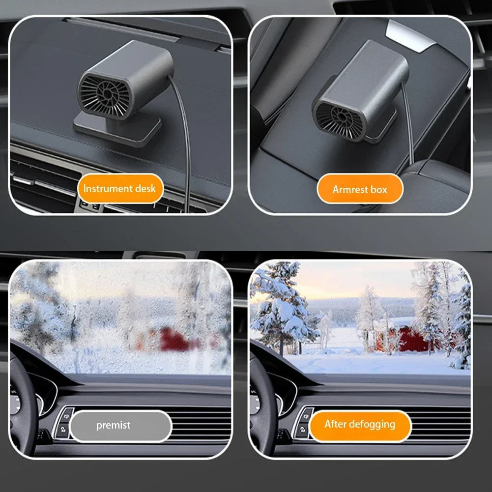 Car2025 Edition Heater Demister With Strong Suction Cup Defogger For Clear Windshield In Winter