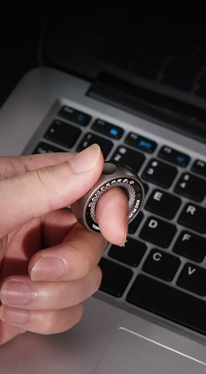 Ratchet Magnetic Fidget Ring Stainless Steel EDC Gift