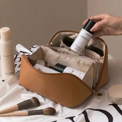 Travel Large Cosmetic Bag For Women - High-Capacity Makeup Organizer Pouch
