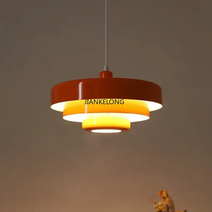 Lamp Pendant Retro Danish Chandelier - Fall 2026 Decor for Cafes and Homes, Cozy Ambient Lighting