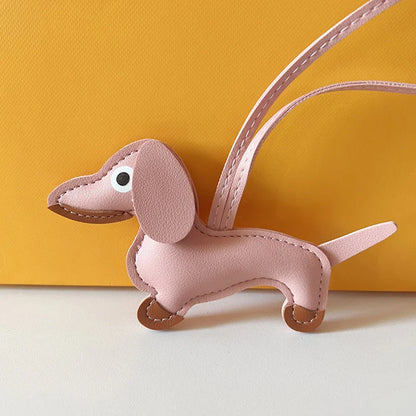 Keychain Bear PU Leather Mini Bag Charm Cute Gift Accessory