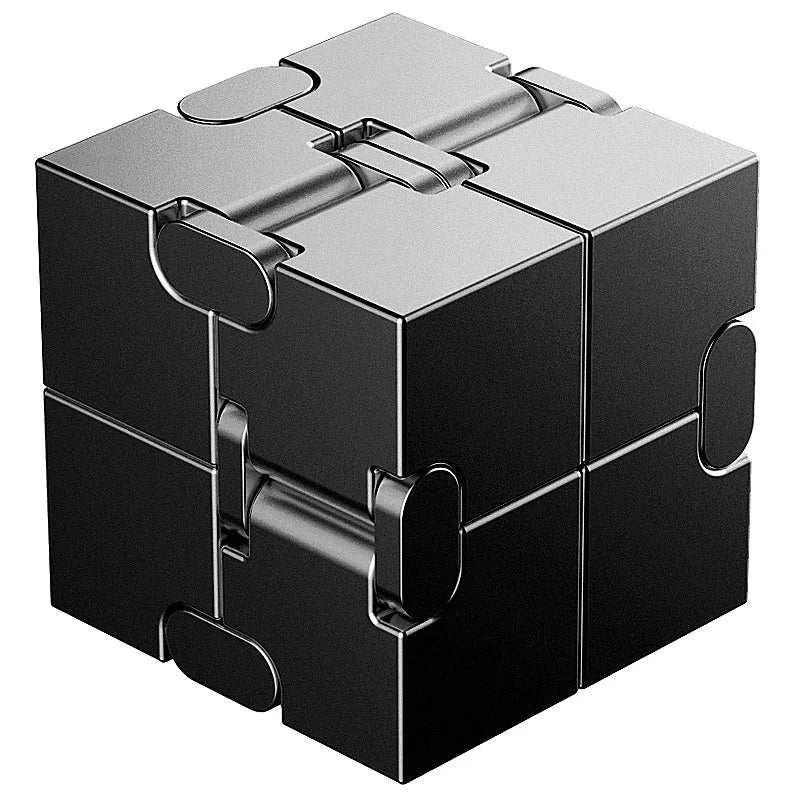 Metal Magic Cube Stress Relief Toy Travel-Friendly Puzzle Focus