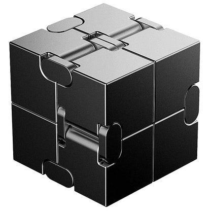 Metal Magic Cube Stress Relief Toy Travel-Friendly Puzzle Focus