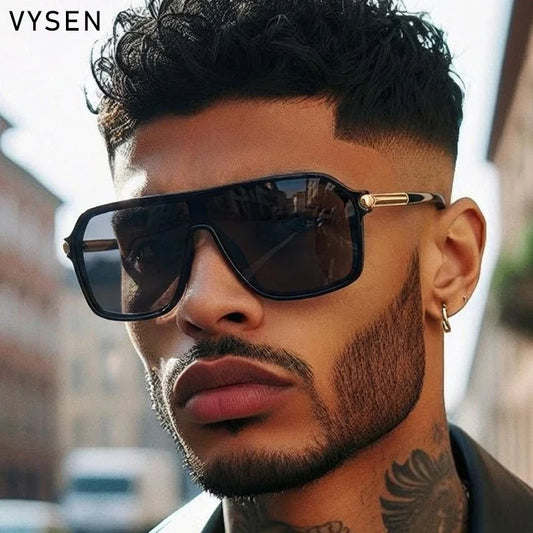 Sunglasses Shield OnePiece Steampunk Oversized Metal Frame Sports Sunglasses Fall 2026 Trend Top-Grade Build