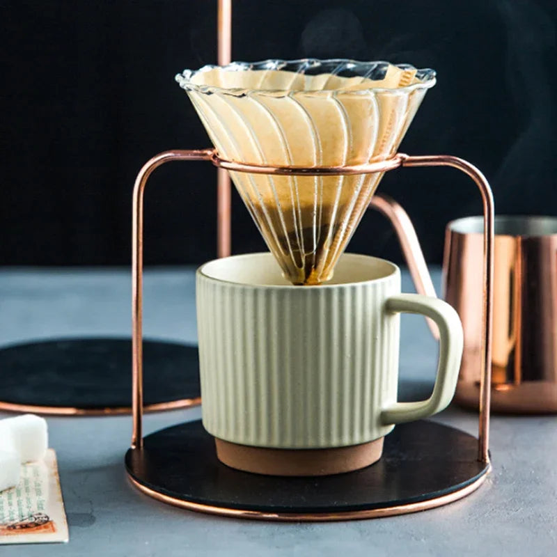Coffee Ceramic Mug 250ml Vintage Striped Porcelain Mug With Handle Cozy Fall 2025 Dishwasher Microwave Safe Gift