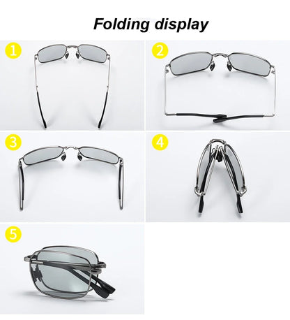 Sunglasses Polarized Foldable Photochromic Driving Glasses UV400 for Day Night Vision Summer 2026 Gift Idea